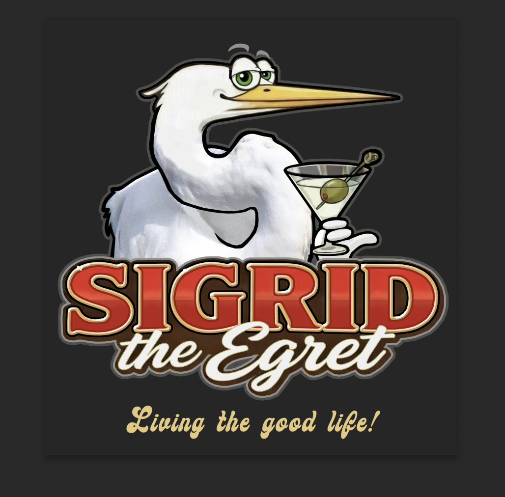 Sigrid the Egret Women’s relaxed v-neck t-shirt
