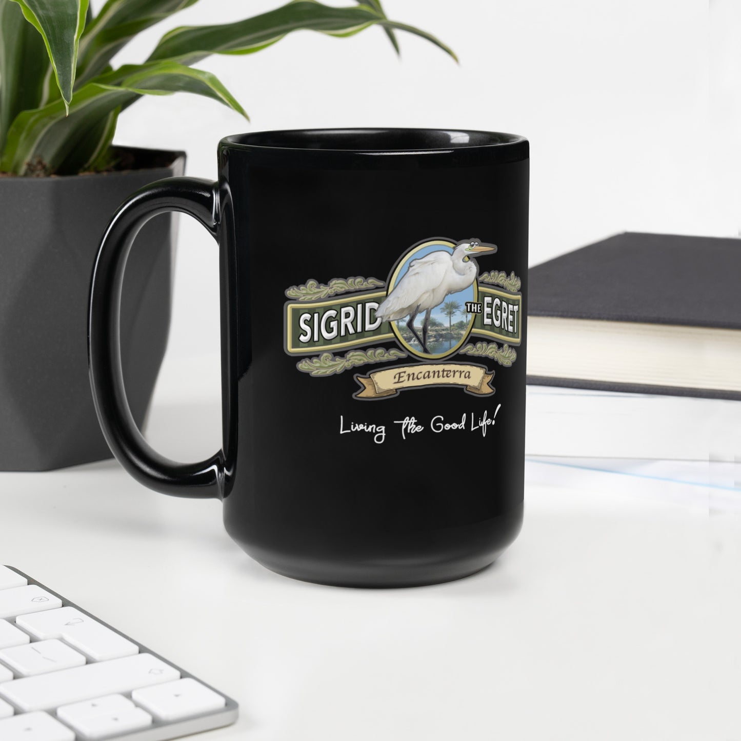 Sigrid Black Glossy Mug