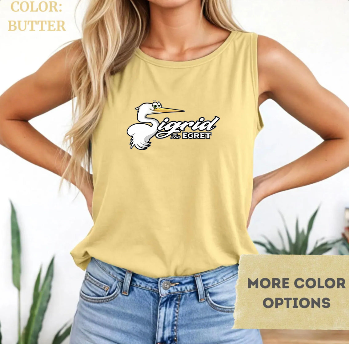 Vintage Sigrid Unisex garment-dyed tank top